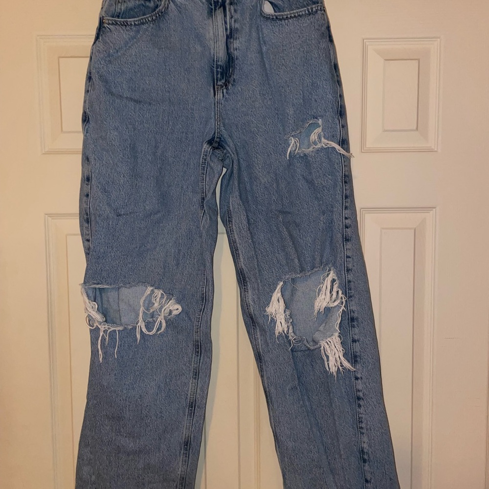 Garage High Wasited Wide Leg Jeans